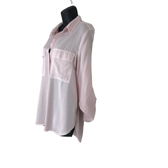 The Group Babaton Light Pink Button Down  Blouse Size M - Picture 4 of 9